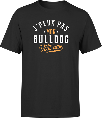 T shirt homme j peux pas bulldog