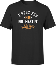 T shirt homme j peux pas bullmastiff