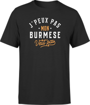 T shirt homme j peux pas burmese