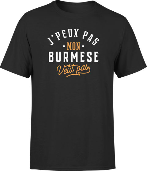 T shirt homme j peux pas burmese