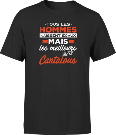 T shirt homme Les meilleurs sont cantalous