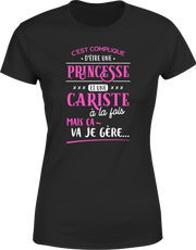 T shirt femme princesse et cariste