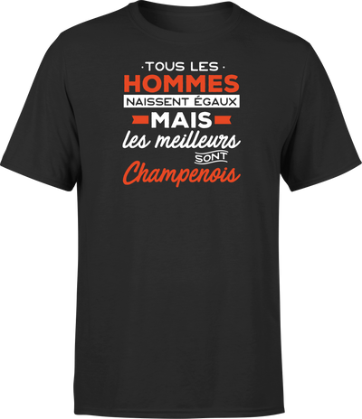 T shirt homme Les meilleurs sont champenois