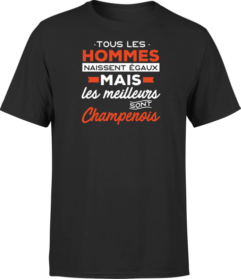 T shirt homme Les meilleurs sont champenois