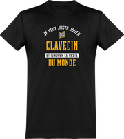  T shirt homme jouer du clavecin et ignorer le monde