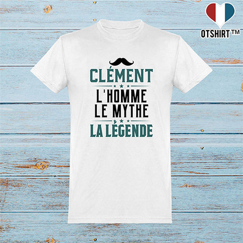  T shirt homme clément l'homme le mythe la légende