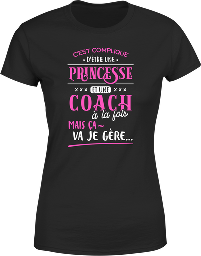 T shirt femme princesse et coach