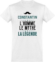  T shirt homme constantin l'homme le mythe la légende