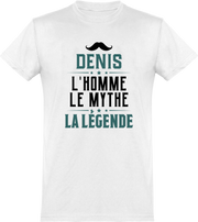  T shirt homme denis l'homme le mythe la légende