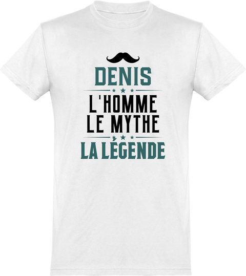  T shirt homme denis l'homme le mythe la légende