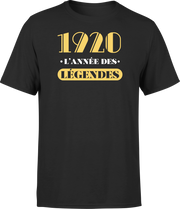 T shirt homme 1920 l'année des légendes
