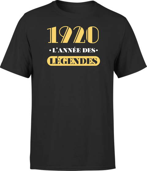 T shirt homme 1920 l'année des légendes