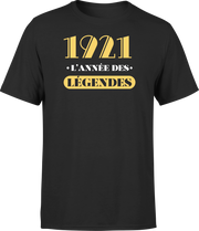 T shirt homme 1921 l'année des légendes