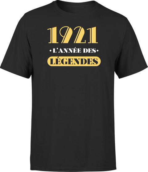 T shirt homme 1921 l'année des légendes