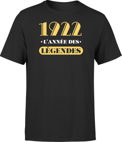 T shirt homme 1922 l'année des légendes