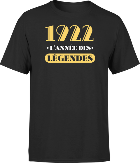 T shirt homme 1922 l'année des légendes