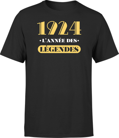 T shirt homme 1924 l'année des légendes