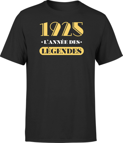 T shirt homme 1925 l'année des légendes