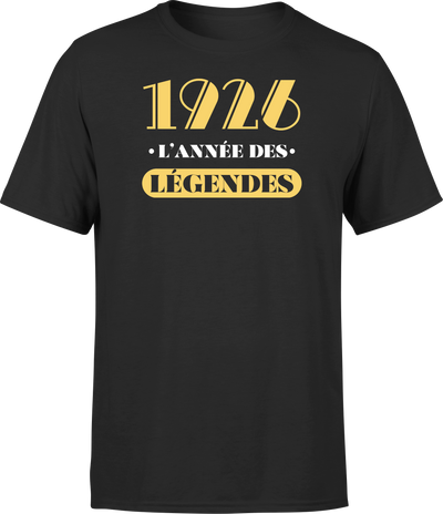 T shirt homme 1926 l'année des légendes