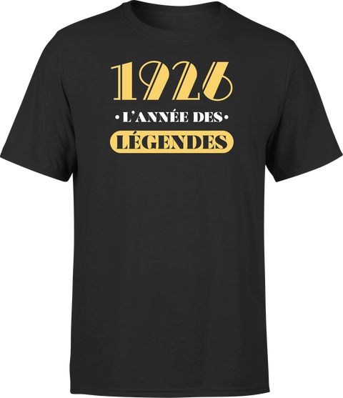 T shirt homme 1926 l'année des légendes