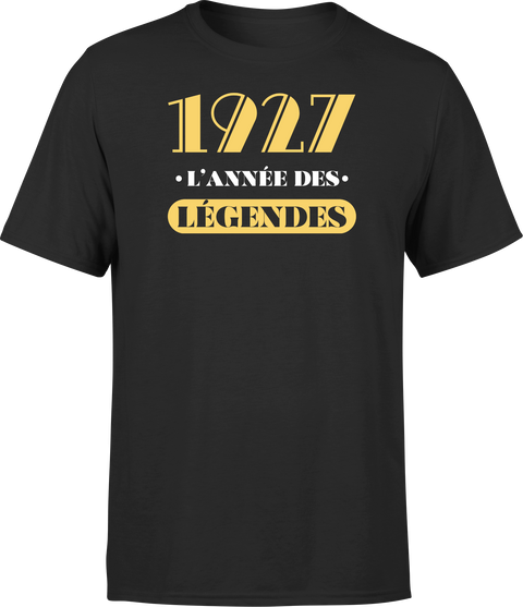T shirt homme 1927 l'année des légendes
