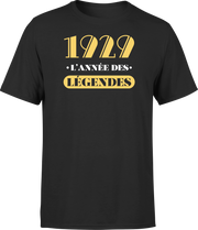 T shirt homme 1929 l'année des légendes