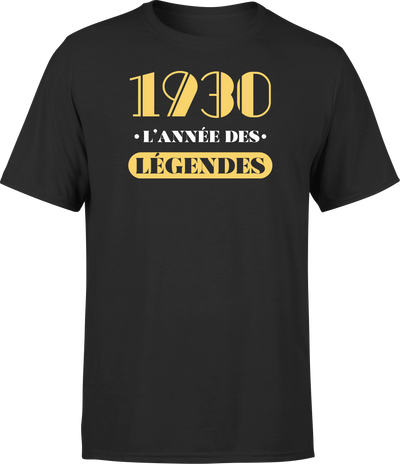 T shirt homme 1930 l'année des légendes