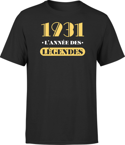 T shirt homme 1931 l'année des légendes