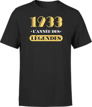 T shirt homme 1933 l'année des légendes
