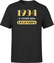 T shirt homme 1934 l'année des légendes