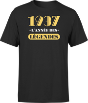 T shirt homme 1937 l'année des légendes