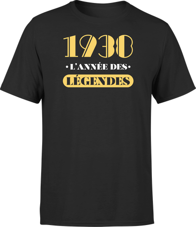 T shirt homme 1938 l'année des légendes