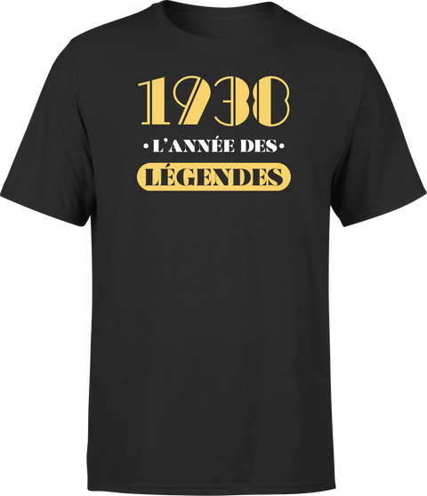 T shirt homme 1938 l'année des légendes