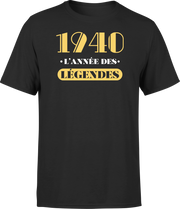 T shirt homme 1940 l'année des légendes