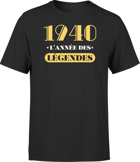 T shirt homme 1940 l'année des légendes