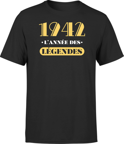 T shirt homme 1942 l'année des légendes