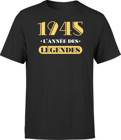 T shirt homme 1945 l'année des légendes