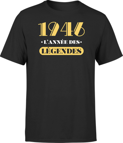 T shirt homme 1946 l'année des légendes