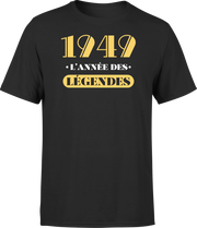 T shirt homme 1949 l'année des légendes