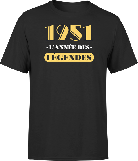 T shirt homme 1951 l'année des légendes