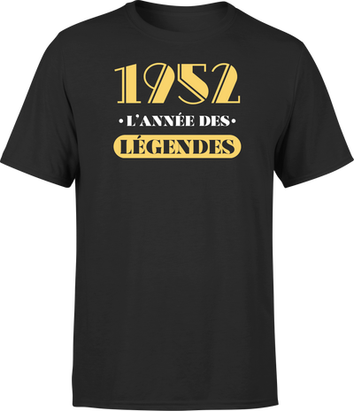 T shirt homme 1952 l'année des légendes