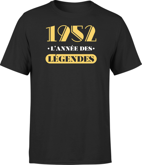 T shirt homme 1952 l'année des légendes