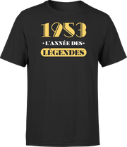 T shirt homme 1953 l'année des légendes