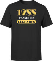 T shirt homme 1955 l'année des légendes