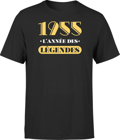 T shirt homme 1955 l'année des légendes