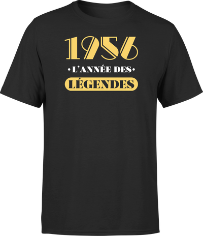 T shirt homme 1956 l'année des légendes