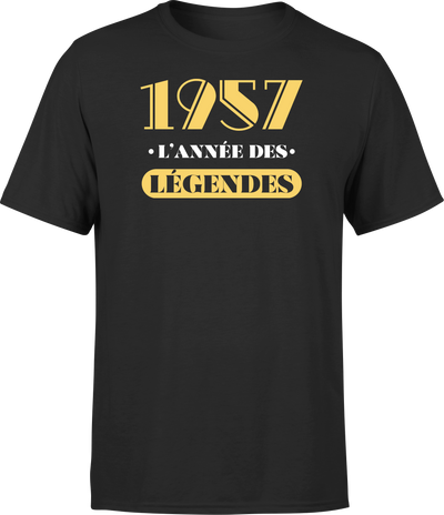 T shirt homme 1957 l'année des légendes