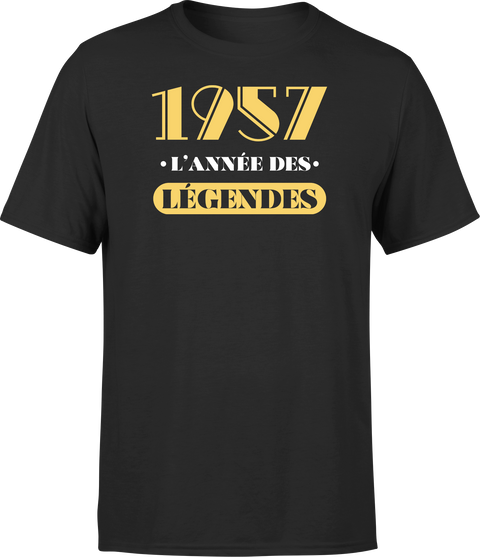 T shirt homme 1957 l'année des légendes
