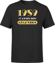 T shirt homme 1959 l'année des légendes