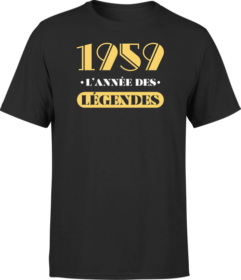 T shirt homme 1959 l'année des légendes